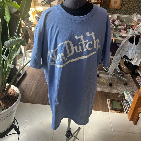 Von Dutch Blue Men's T-Shirt size L - Picture 1 of 2